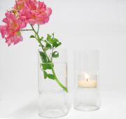 MİSSİ 20 CM CLEAR CAM MUMLUK VE TEALIGHT SETİ