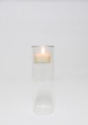 MİSSİ 15 CM CLEAR CAM MUMLUK VE TEALIGHT SETİ