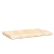 Dekoratif Sunumluk Beyaz Dalgalar Doğal Mermer Taş - 27x16 cm