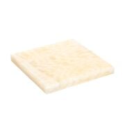 Dekoratif Sunumluk Beyaz Dalgalar Doğal Mermer Taş - 20x20 cm