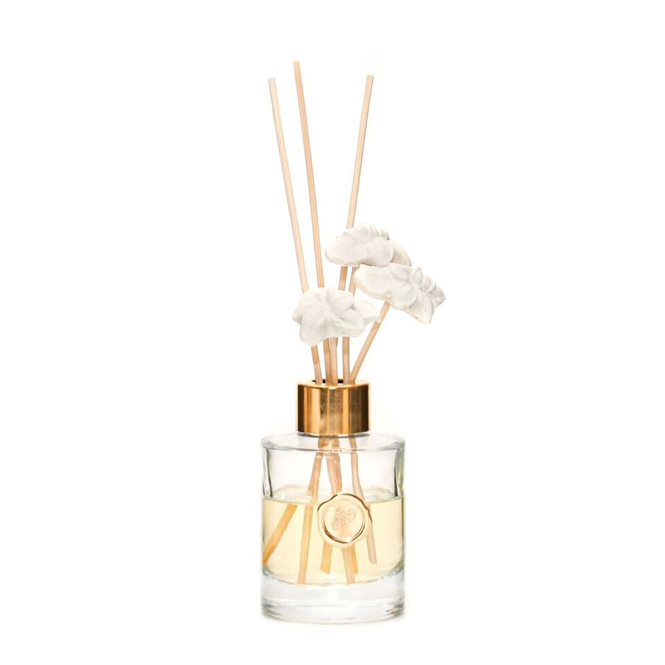 100 ml Gold Boyunlu Cam Şişe Vanilya Sandal Oda Kokusu