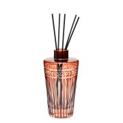 Kahverengi Kristal Kesme Cam Şişe Dark Amber Oda Kokusu (23 cm)