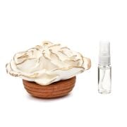 Gold Detaylı Rosewood Kokulu Büyük Seramik Gül Buketi