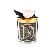 Kişiye Özel D Harfi Yasemin Sandal Vegan Mum(140 gr)