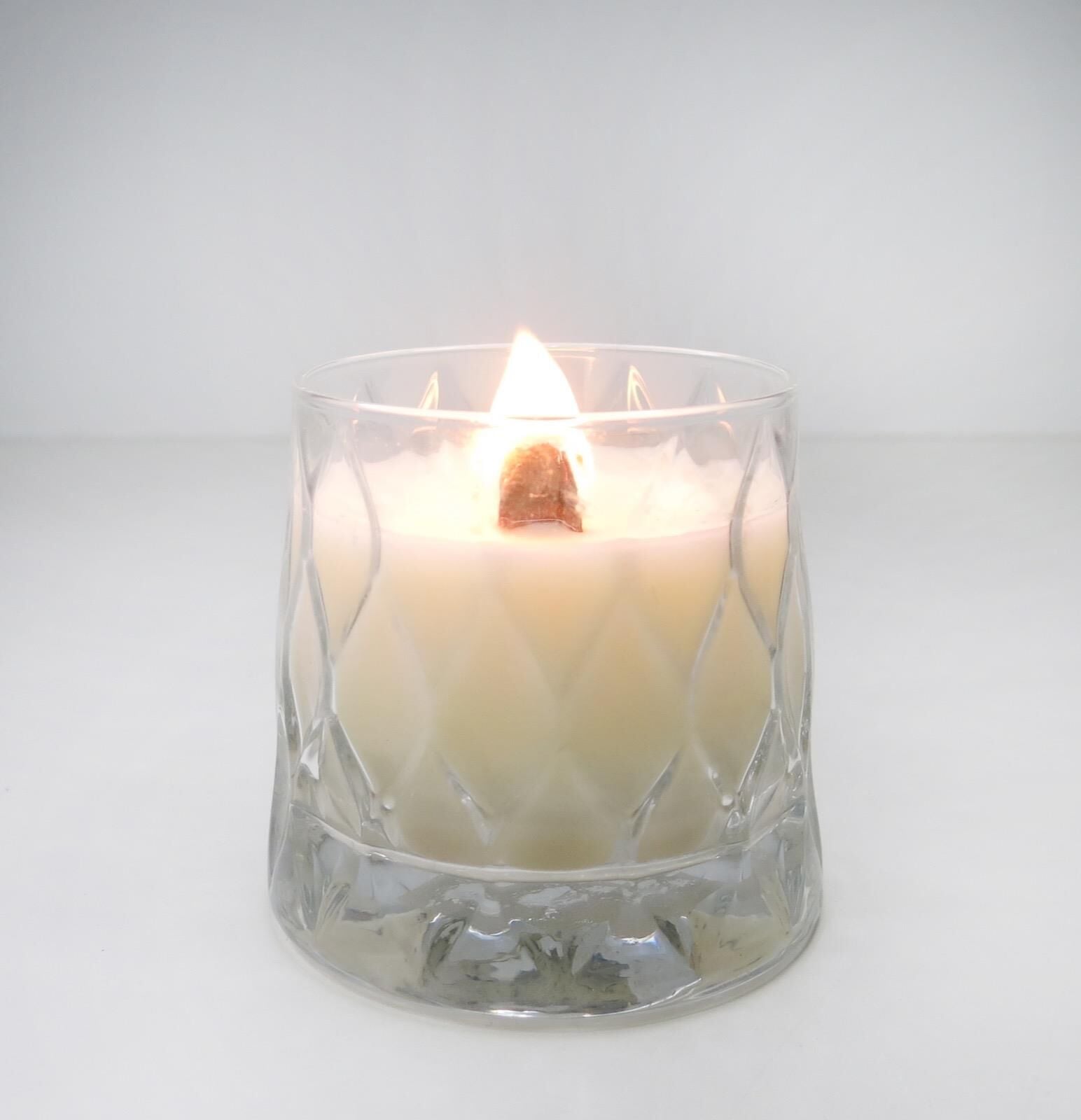 Kristal Cam Bardak Dark Amber Kokulu Vegan Mum