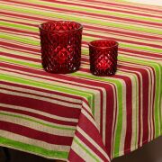 Renkli Çizgili Pamuklu Masa Örtüsü (140x180)