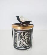 Kişiye Özel K Harfi Yasemin Sandal Vegan Mum (140 gr)