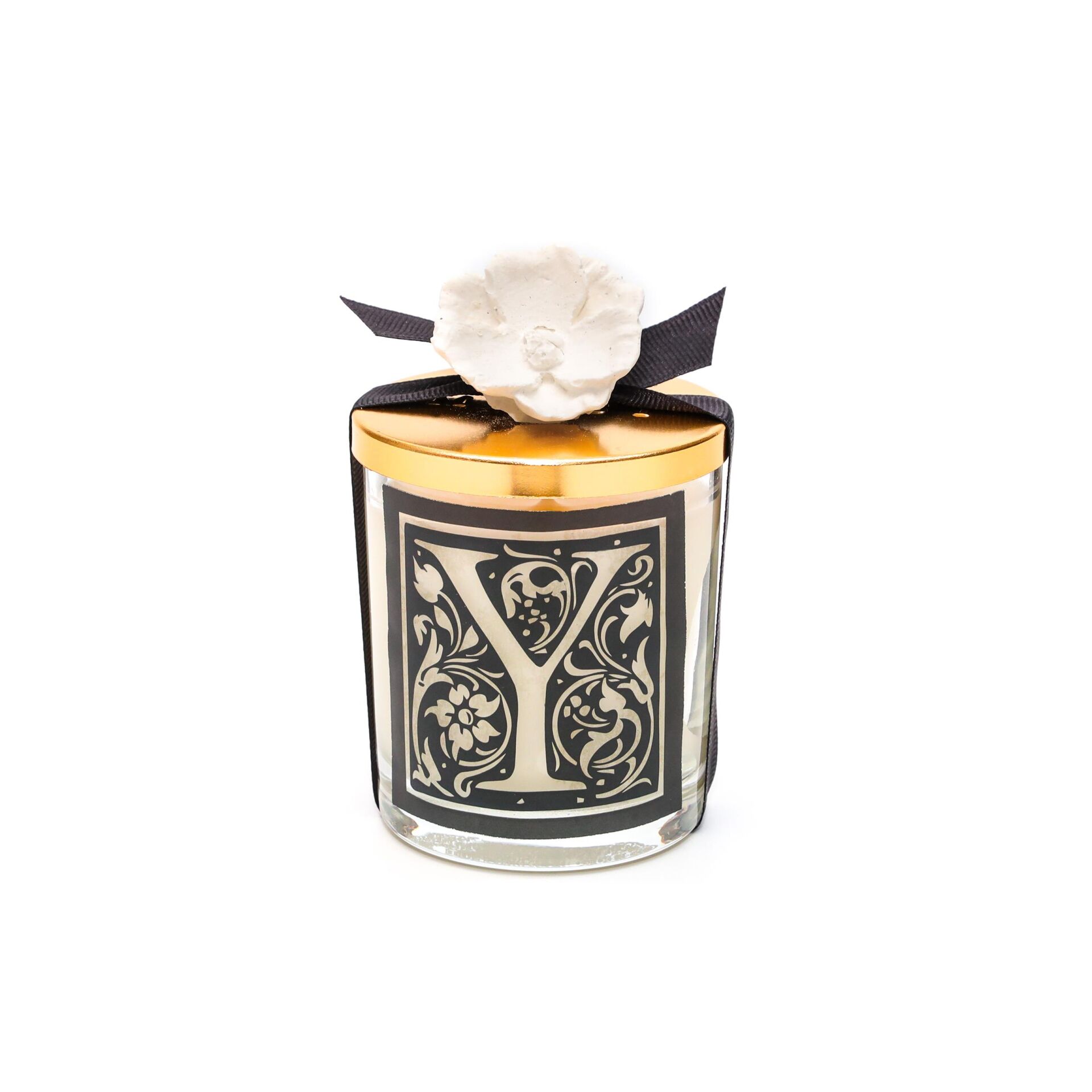 Kişiye Özel Y Harfi Yasemin Sandal Vegan Mum(140 gr)