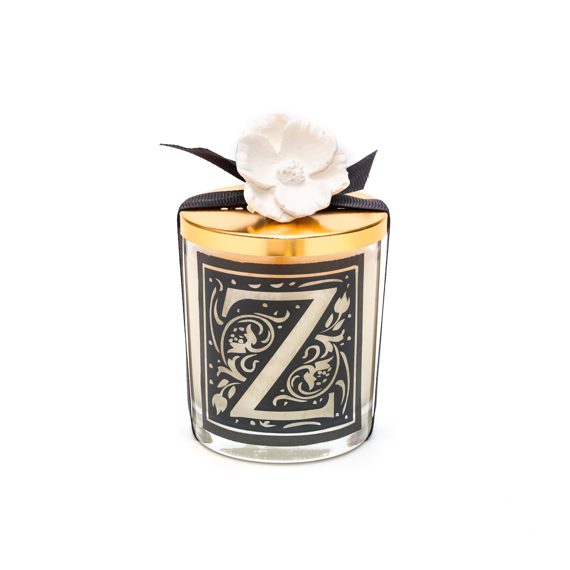 Kişiye Özel Z Harfi Yasemin Sandal Vegan Mum (140 gr)