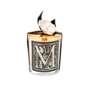 Kişiye Özel M Harfi Yasemin Sandal Vegan Mum (140 gr)