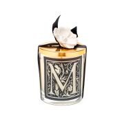 Kişiye Özel M Harfi Yasemin Sandal Vegan Mum (140 gr)