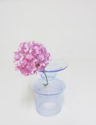 MİSSİ AYAKLI MAVİ CAM MUMLUK VE TEALIGHT SETİ