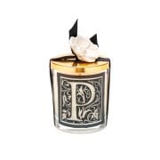 Kişiye Özel P Harfi Yasemin Sandal Vegan Mum(140 gr)