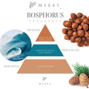 500 ml Kırmızı Fitilli Cam Deniz Yıldızı Taşlı Bosphorus Oda Kokusu