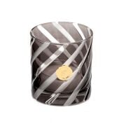 Siyah Spiral Kesme Cam Mumluk