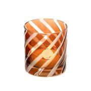 Kahverengi Spiral Kesme Cam Mumluk