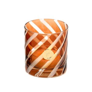 Kahverengi Spiral Kesme Cam Mumluk