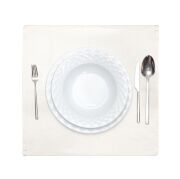 Taşlanmış Ekru Denim Pamuk Amerikan Servisi- 2'li Set