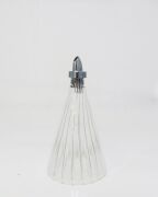 MİSSİ UZUN ÇİZGİLİ KRİSTAL KESME ÜFLEME CAM ŞİŞE YAĞDANLIK/SOSLUK