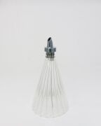 MİSSİ UZUN ÇİZGİLİ KRİSTAL KESME ÜFLEME CAM ŞİŞE YAĞDANLIK/SOSLUK