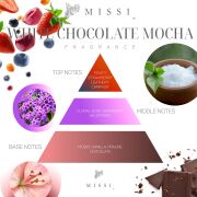 Üfleme Cam Ahşap Fitilli White Chocolate Mocha Vegan Mum(140 gr)