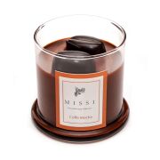 Üfleme Cam Ahşap Fitilli Coffe Mocha Vegan Mum(140 gr)