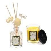 Limon Çiçeği Oda Kokusu ve Vegan Mum Hediye Seti