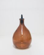 Büyük Amorf Cam Şişe Yağdanlık/Sosluk KAHVERENGİ