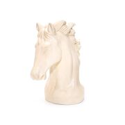 Dekoratif Yasemin Sandal Kokulu Ekru At Heykel