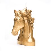 Dekoratif Büyük Gold At Mum (24 CM)