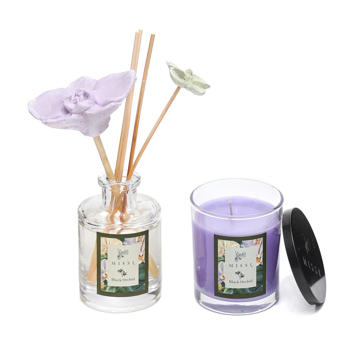 Black Orchid Oda Kokusu ve Vegan Mum Hediye Seti