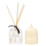 100 ml Oval Kristal Şişe Cam Şişe Dark Amber Oda Kokusu ve Mum Seti