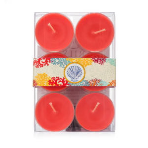 Kırmızı Tealight Mum – 6’lı Dekoratif Set