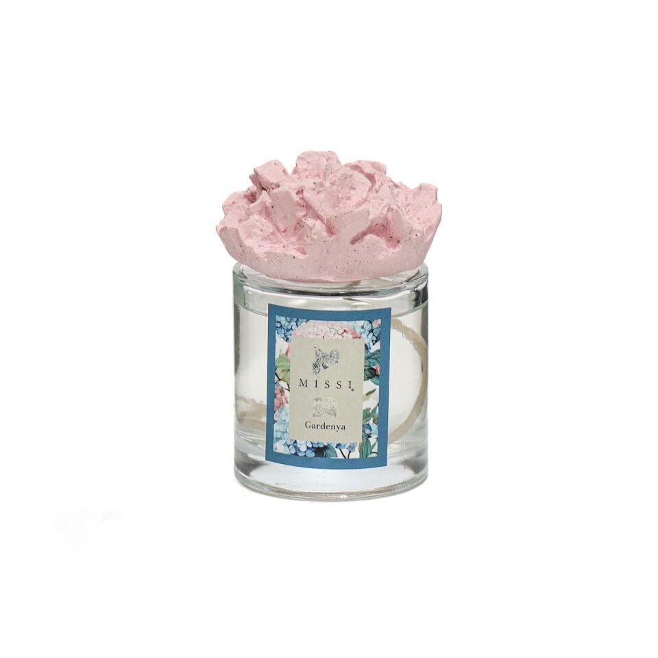 100 ml Pembe Seramik Taşlı Gardenya Oda Kokusu