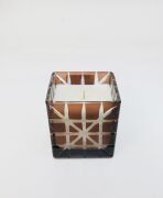 Kahverengi Kristal Kesme Cam Dark Amber Vegan Mum