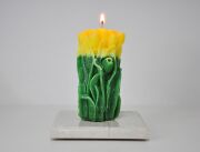 Dekoratif El Yapımı Sarı Lale Mum