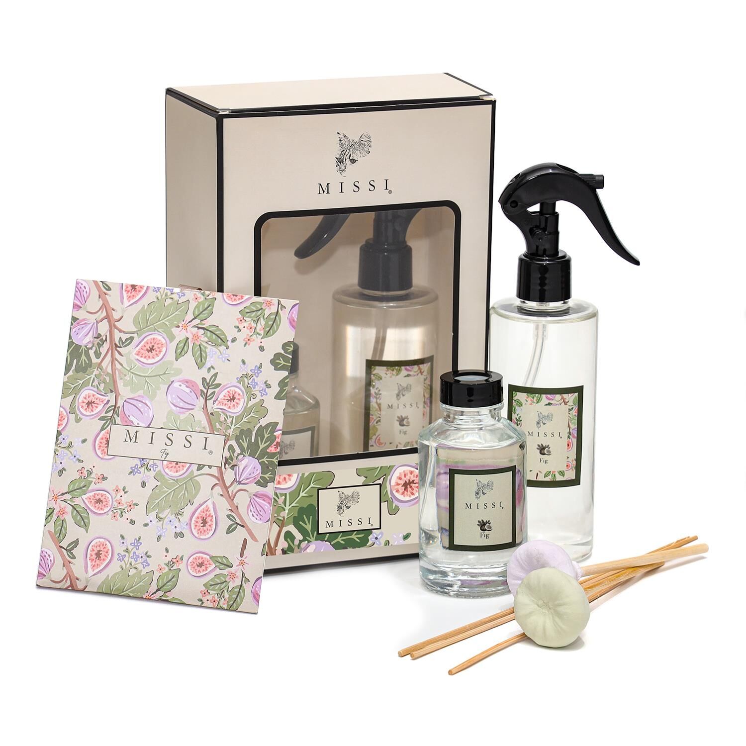 İncir Hediye Seti (Oda Kokusu- Oda Spreyi-Kokulu Zarf)