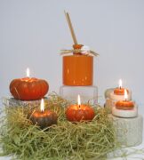 MİSSİ 7 CM DEKORATİF HAKİ BALKABAĞI MUM