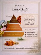 180 ml Kare Cam Şişe Amber Çiçeği Kolonya