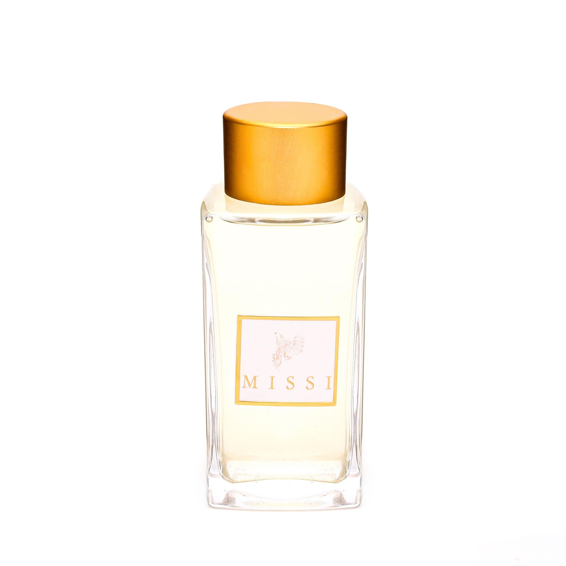 180 ml Kare Cam Şişe Amber Çiçeği Kolonya