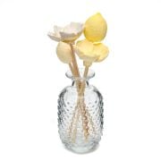 Limon ve Çiçek Seramik Taş Dekorlu Vazo