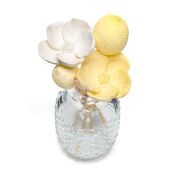 Limon ve Çiçek Seramik Taş Dekorlu Vazo