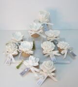 MİSSİ WEDDING WHITE JASMINE KOKULU AHŞAP KAİDELİ ŞAKAYIK TAŞ HEDİYE SETİ