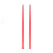 2 adet Pembe Uzun Şamdan Mum Seti (42 cm)