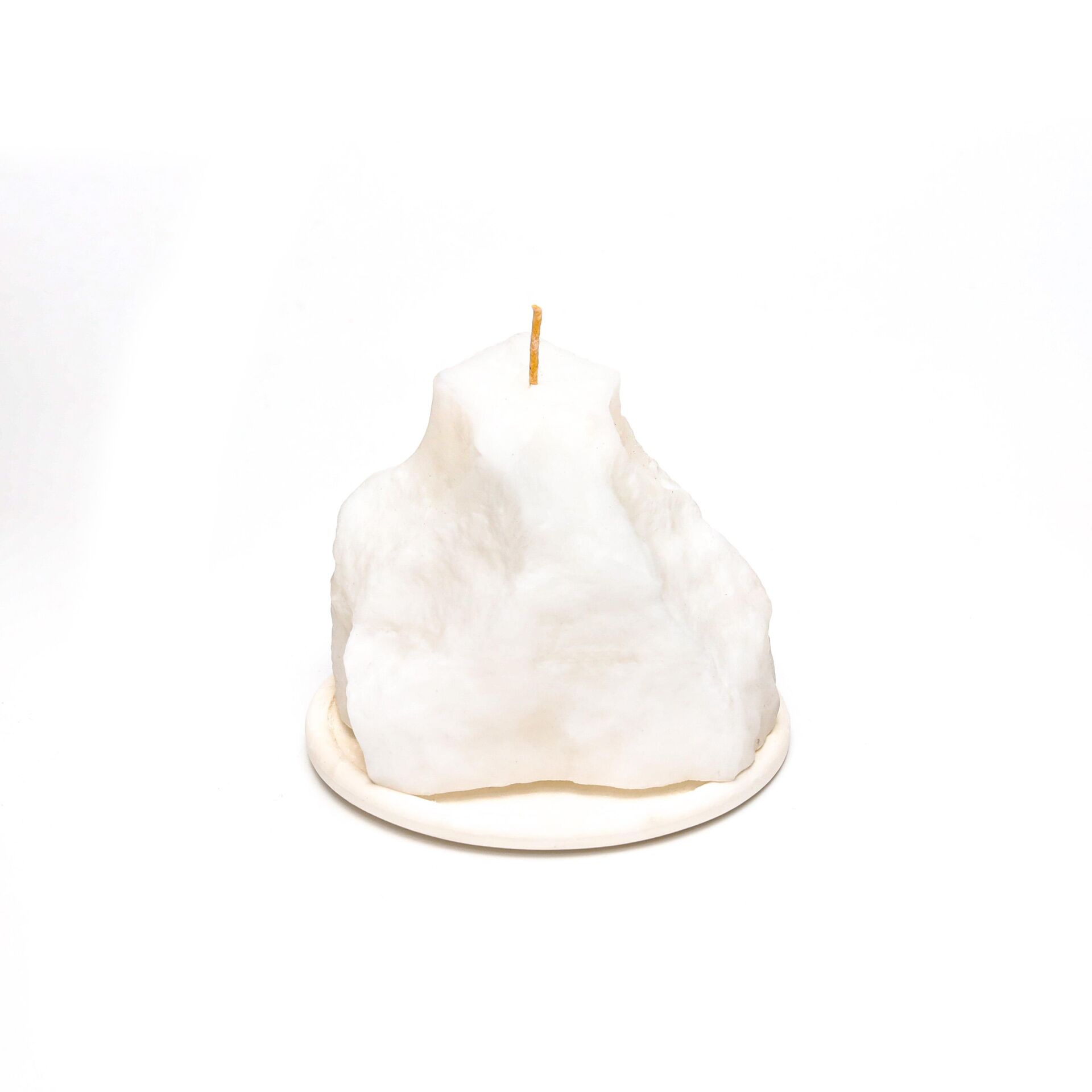 Dekoratif Ekru Granit Mum ve Seramik Mum Altlığı