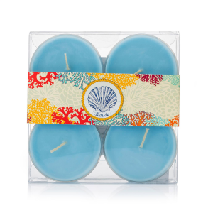 Mavi Maxi Tealight Mum – 4’lü Dekoratif Set