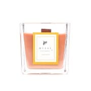 Large Bej Ahşap Fitilli Dark Wood Vegan Mum (8.8 cm)