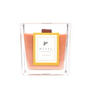 Large Bej Ahşap Fitilli Dark Wood Vegan Mum (8.8 cm)