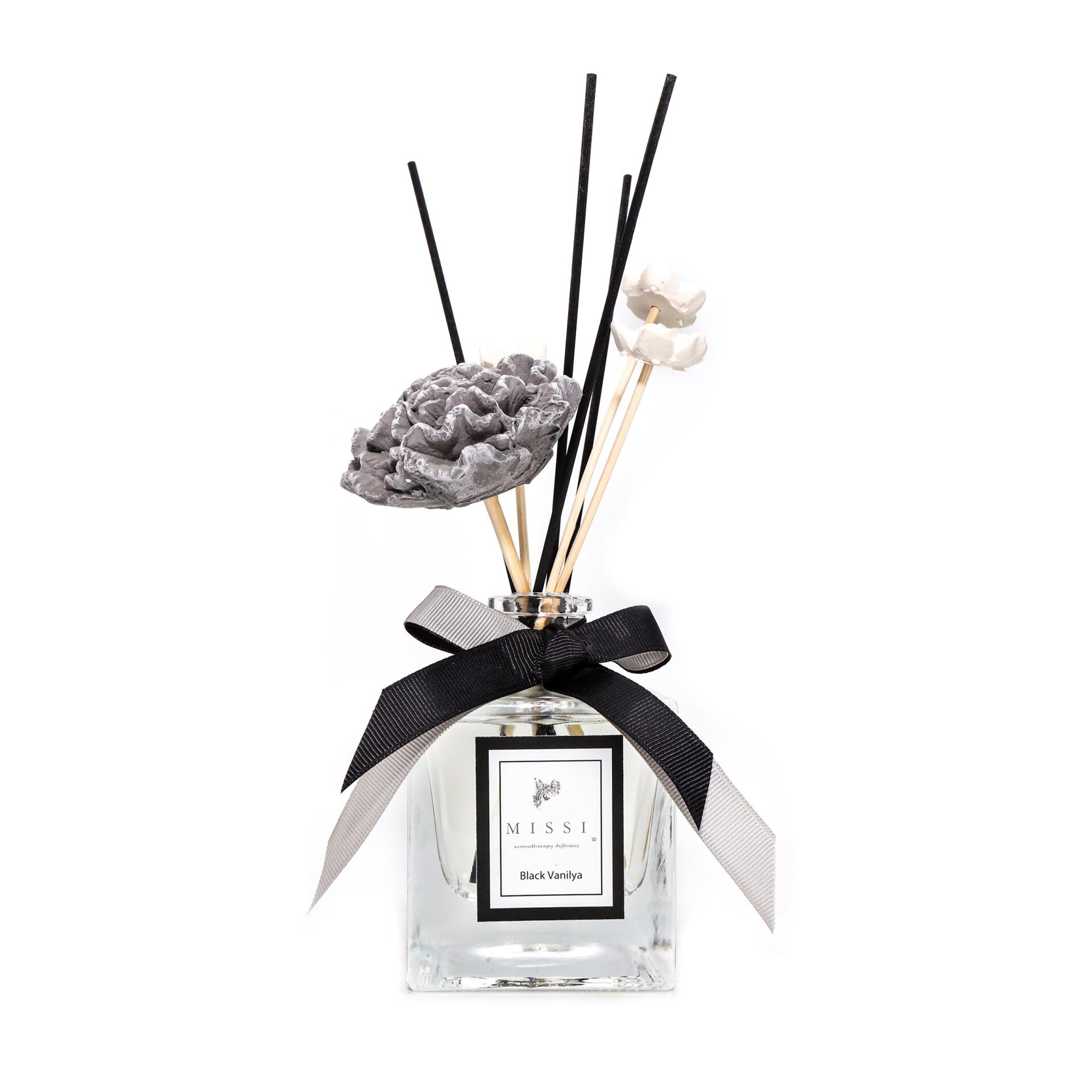 220 ml Kare Cam Şişe Black Vanilya Oda Kokusu