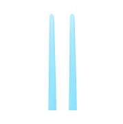 2'li Açık Mavi Konik Şamdan Mum Seti